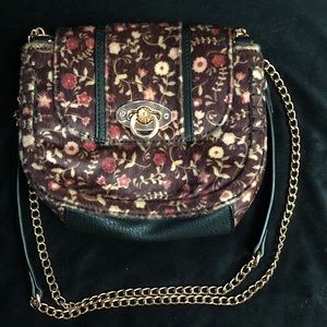 Like New LC Floral Saddle Bag